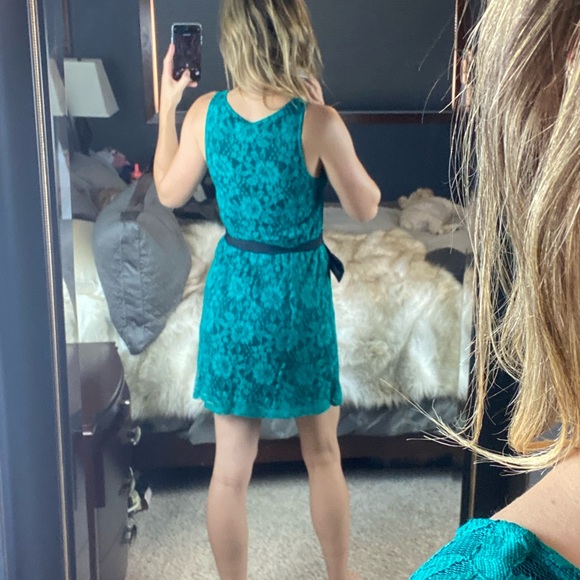 Express Sleevless Lace Mini Dress with Empire Waist, Small - Picture 4 of 12